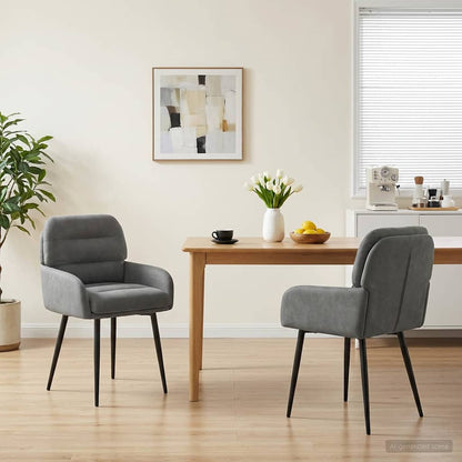 Sillas De Comedor 2 Uds. Terciopelo 59 X 59,5 X 90 Cm