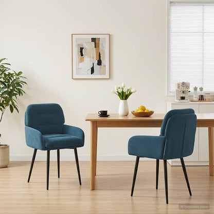 Sillas De Comedor 2 Uds. Terciopelo 59 X 59,5 X 90 Cm