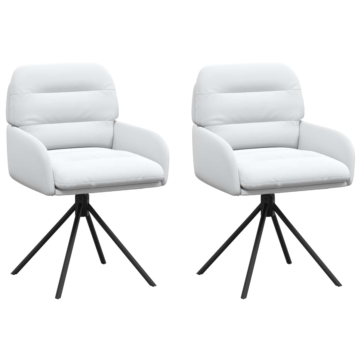 Sillas De Comedor Giratorias 2 Uds. Cuero Sintético