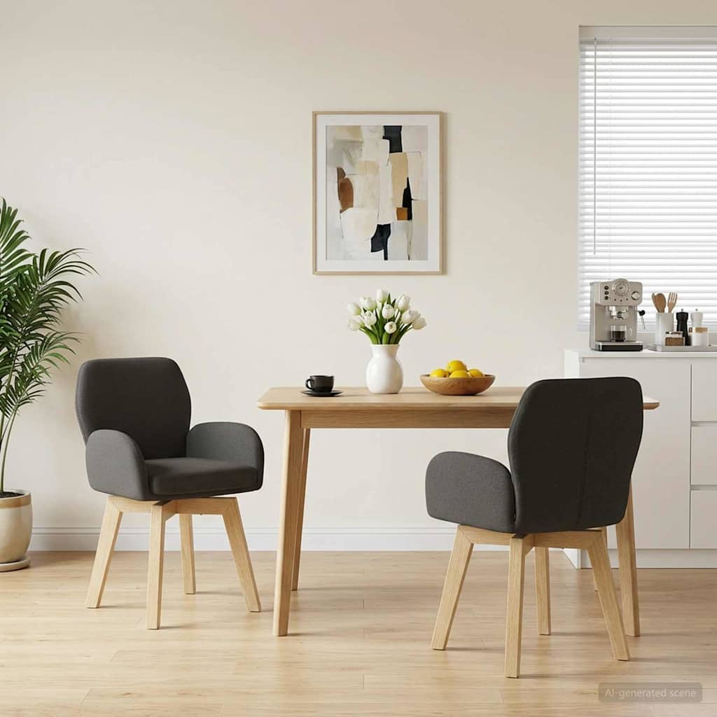 Sillas De Comedor Giratorias 2 Uds. Bouclé