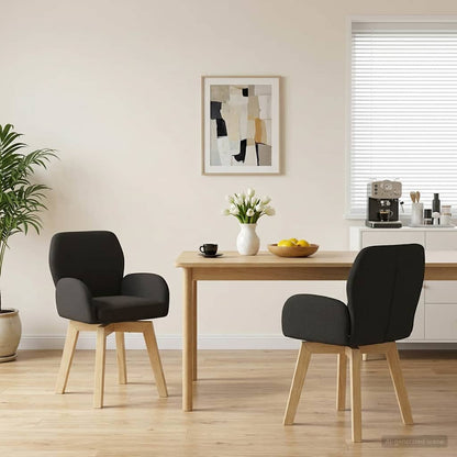 Sillas De Comedor Giratorias 2 Uds. Bouclé