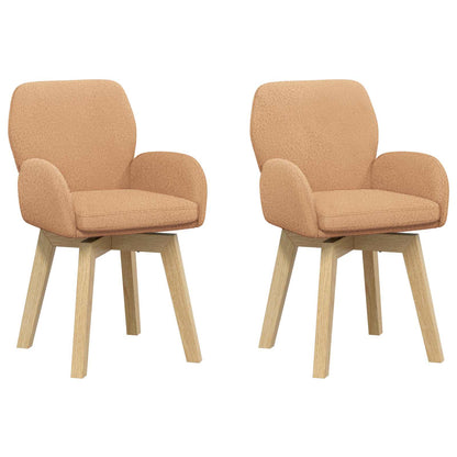 Sillas De Comedor Giratorias 2 Uds. Bouclé