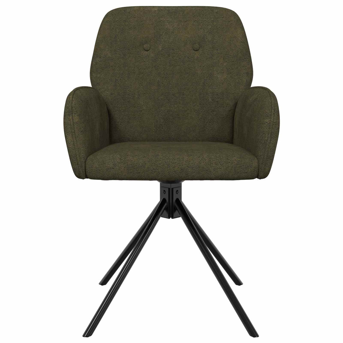 Sillas De Comedor Giratorias 2 Uds. Cuero De Suede Sintético