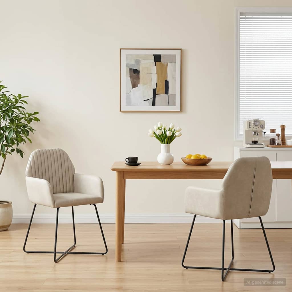 Sillas De Comedor 2 Uds. Terciopelo 55 X 50 X 84 Cm