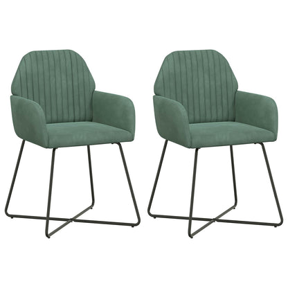 Sillas De Comedor 2 Uds. Terciopelo 55 X 50 X 84 Cm