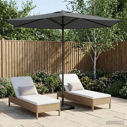 Sombrilla De Jardín 300 X 300 Cm Poliéster Rectangular