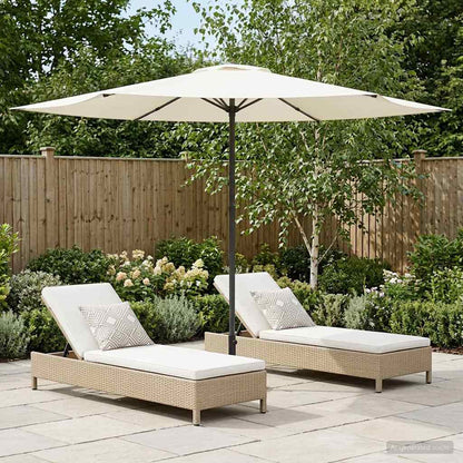 Sombrilla De Jardín 300 X 300 Cm Poliéster Rectangular