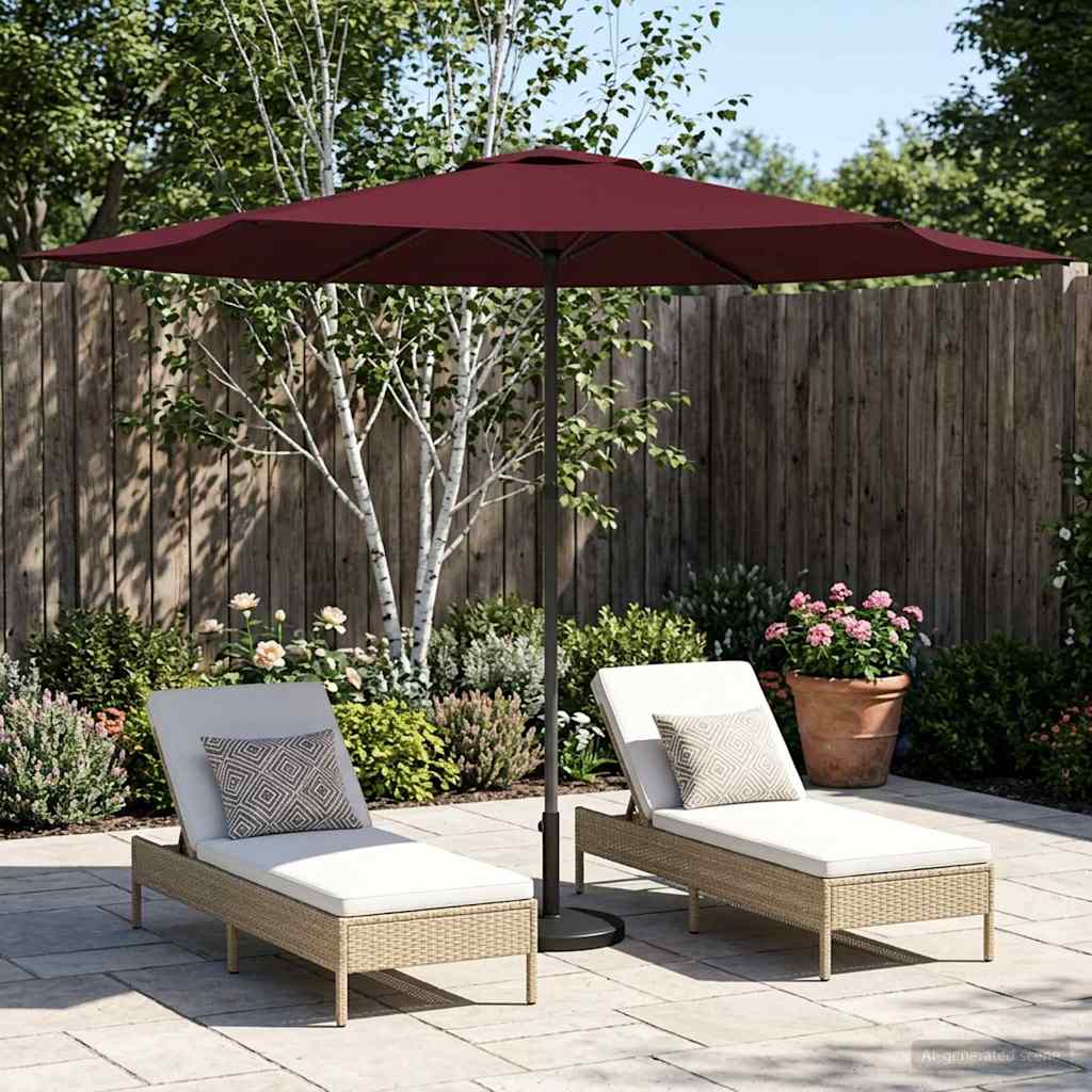 Sombrilla De Jardín 300 X 300 Cm Poliéster Rectangular