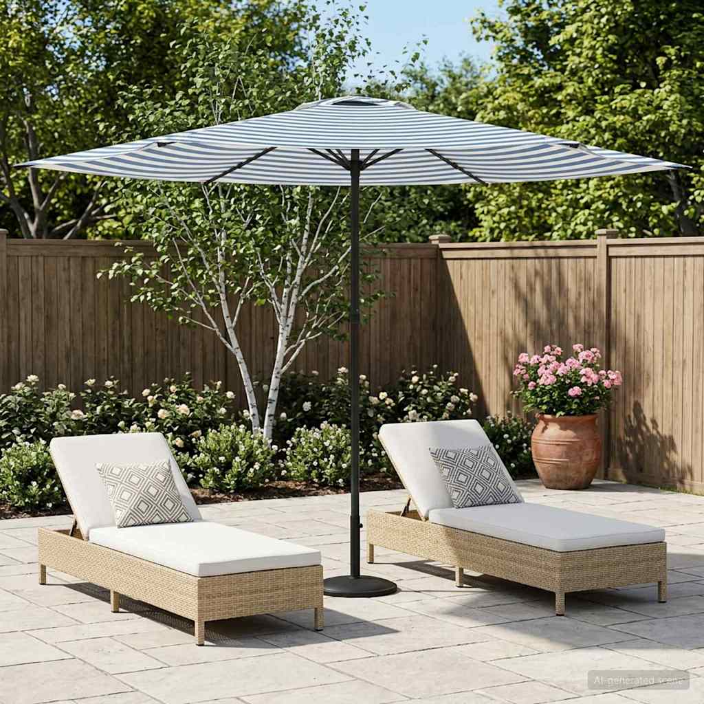 Sombrilla De Jardín 300 X 300 Cm Poliéster Rectangular