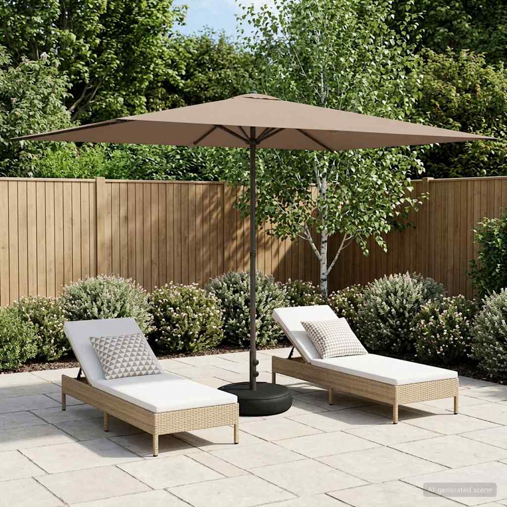 Sombrilla De Jardín 300 X 300 Cm Poliéster Rectangular