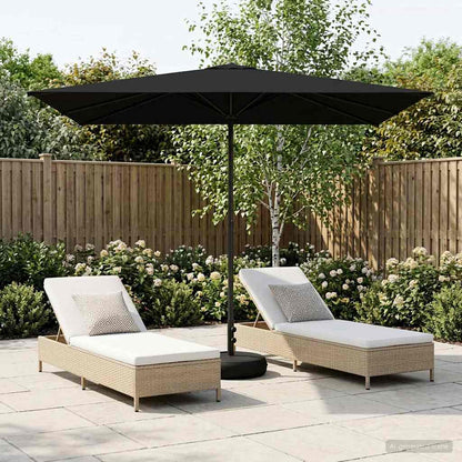 Sombrilla De Jardín 300 X 300 Cm Poliéster Rectangular