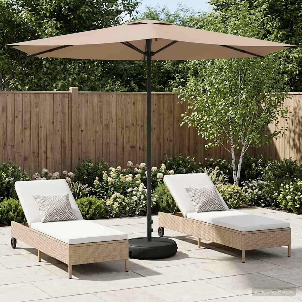 Sombrilla De Jardín 300 X 300 Cm Poliéster Rectangular