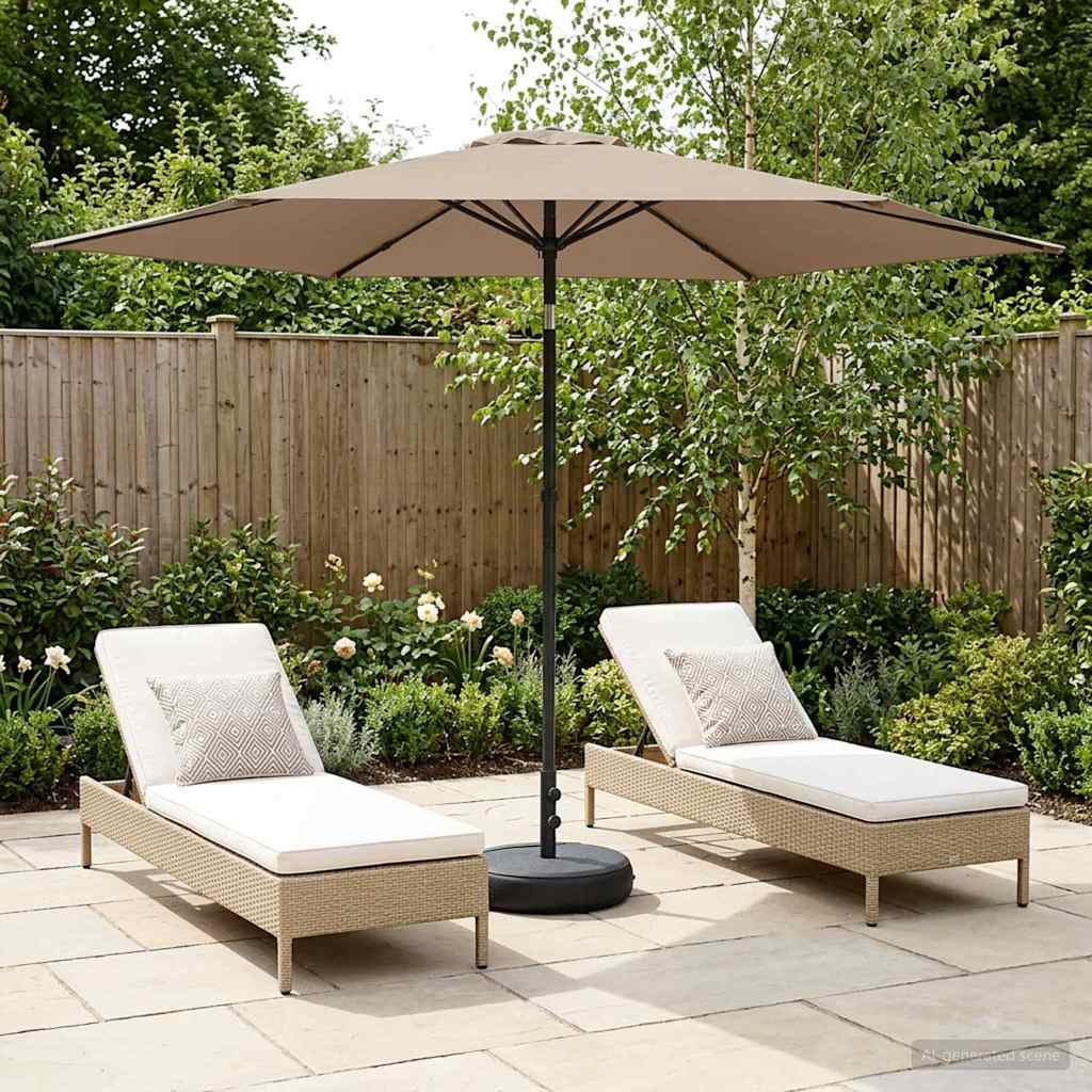 Sombrilla De Jardín 300 X 300 Cm Poliéster Rectangular
