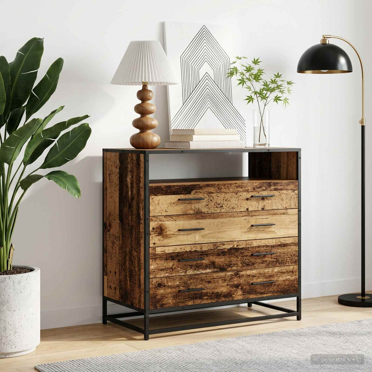 Cómoda De Madera Contrachapada 70X41X83,5 Cm