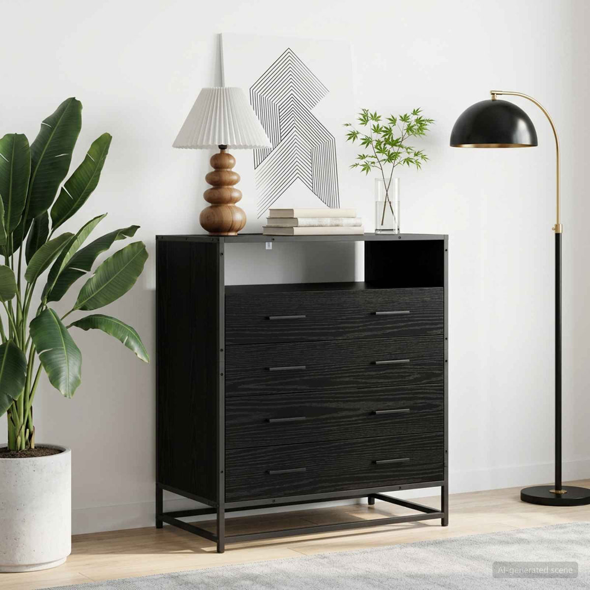 Cómoda De Madera Contrachapada 70X41X83,5 Cm