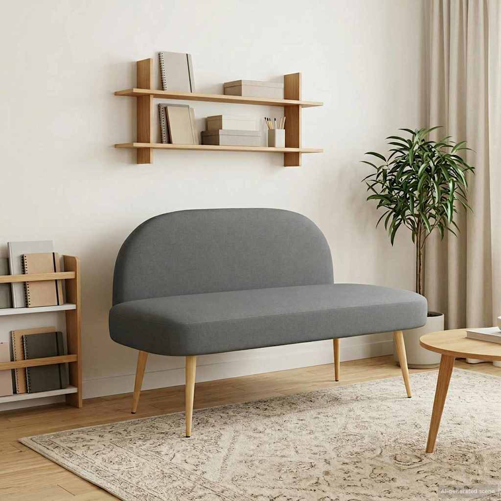Banco Tapizado Con Respaldo 110 X 60 X 76 Cm