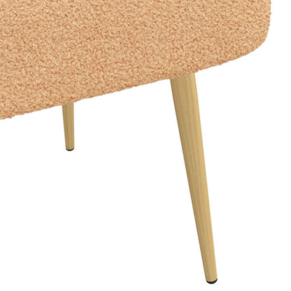 Banco Tapizado Con Respaldo 110 X 60 X 76 Cm Bouclé