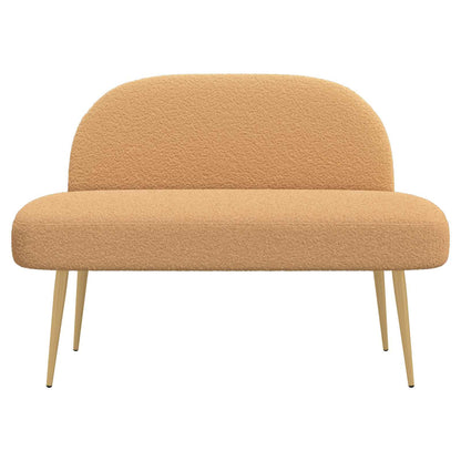 Banco Tapizado Con Respaldo 110 X 60 X 76 Cm Bouclé