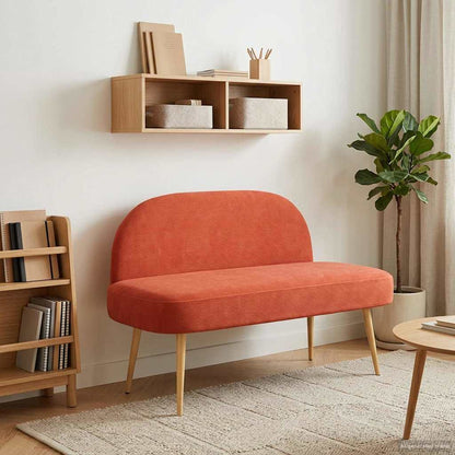 Banco Tapizado Con Respaldo 110 X 60 X 76 Cm