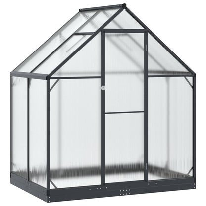 Invernadero De Jardín Gris Antracita 183,5 X 123 X 207 Cm