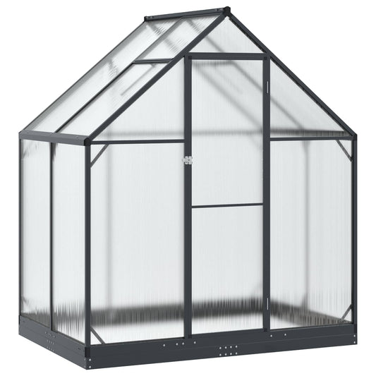 Invernadero De Jardín Gris Antracita 183,5 X 123 X 207 Cm