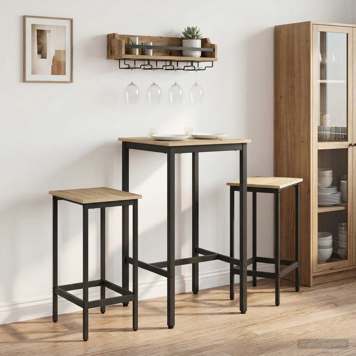 Mesa De Bar Madera De Ingeniería Rectangular
