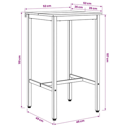 Mesa De Bar Madera De Ingeniería Rectangular