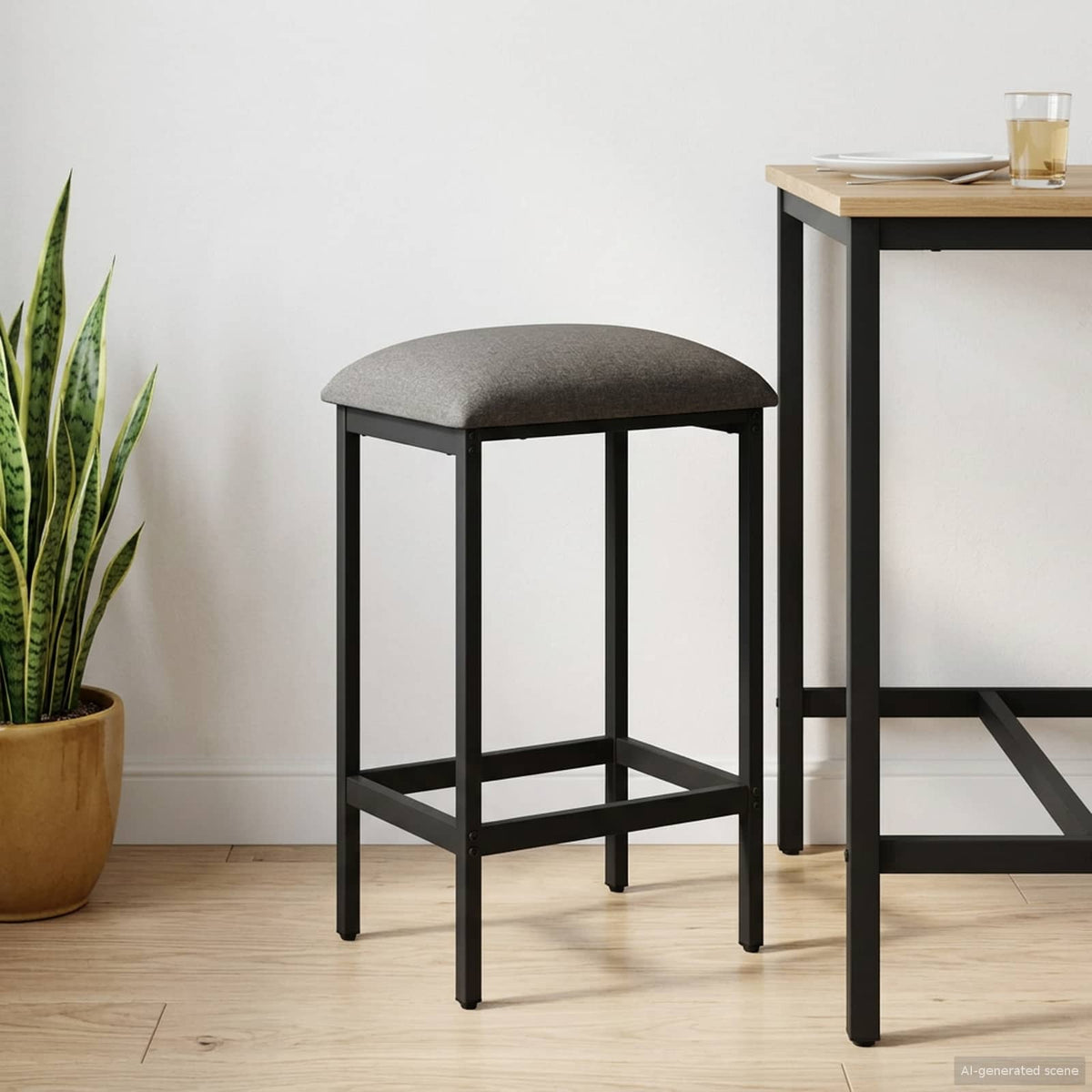 Taburete De Bar Madera De Ingeniería