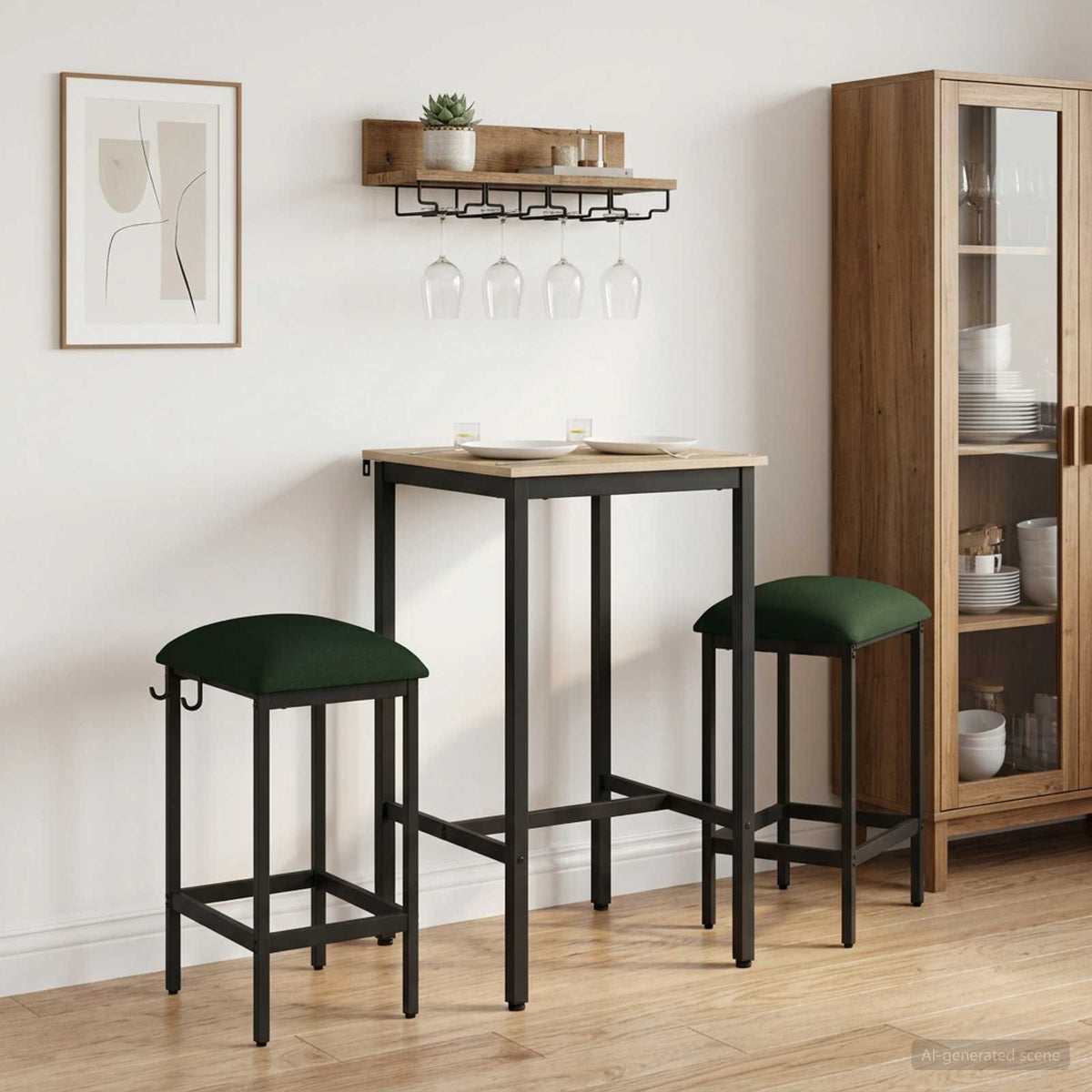 Taburete De Bar Madera De Ingeniería