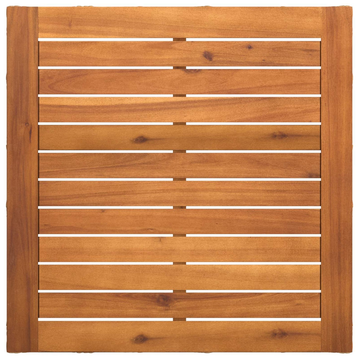 Mesa De Jardín 55 X 55 X 37 Cm Rattan Pe Y Cristal