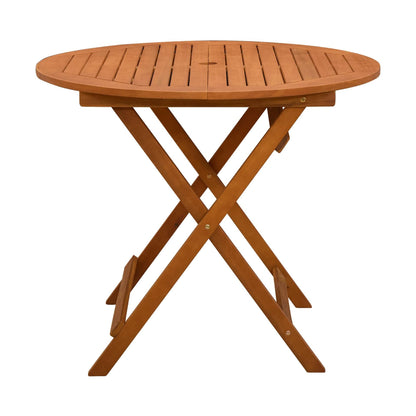 Mesa De Jardín Plegable Marrón