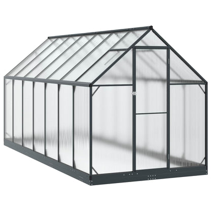 Invernadero De Jardín Gris Antracita 183,5 X 123 X 207 Cm