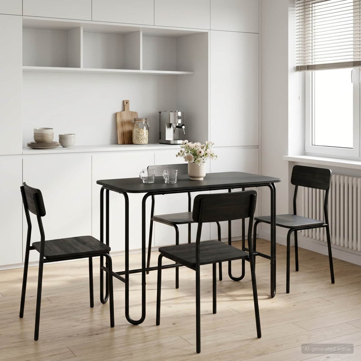 Mesa De Comedor 100 X 50 X 75 Cm Madera De Ingeniería
