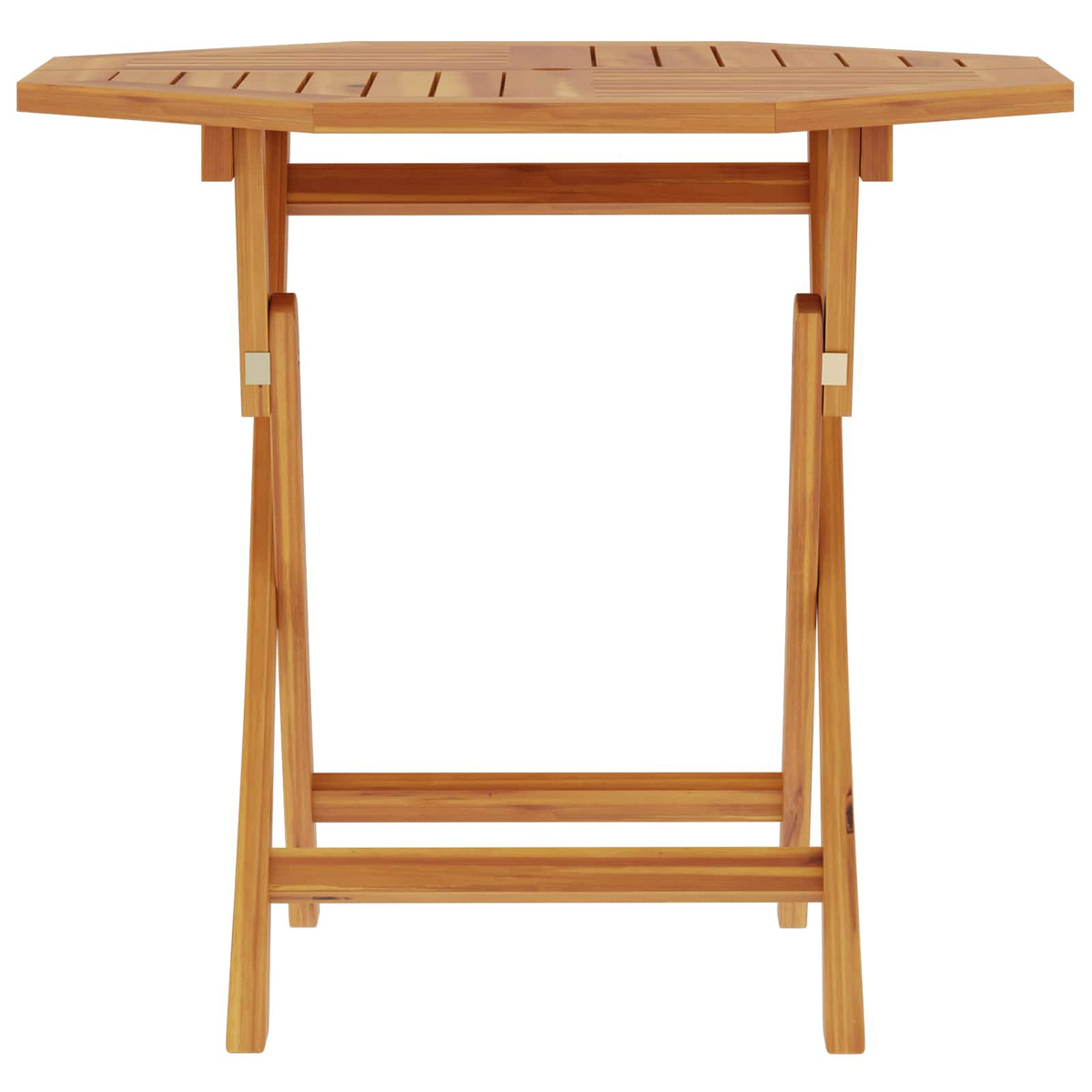 Mesa De Jardín Plegable Natural 90 X 90 X 75 Cm