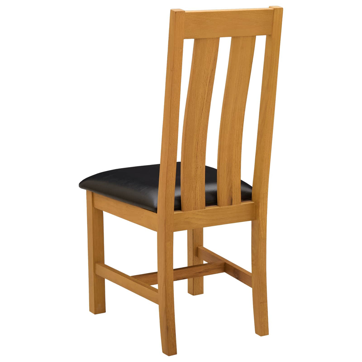 Silla De Comedor 2 Uds. Madera De Roble Sólido
