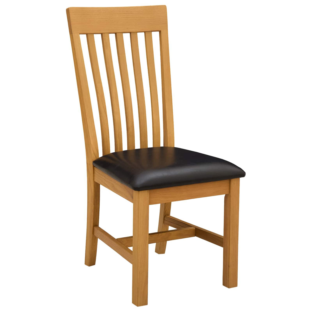 Silla De Comedor 2 Uds. Madera De Roble Sólido