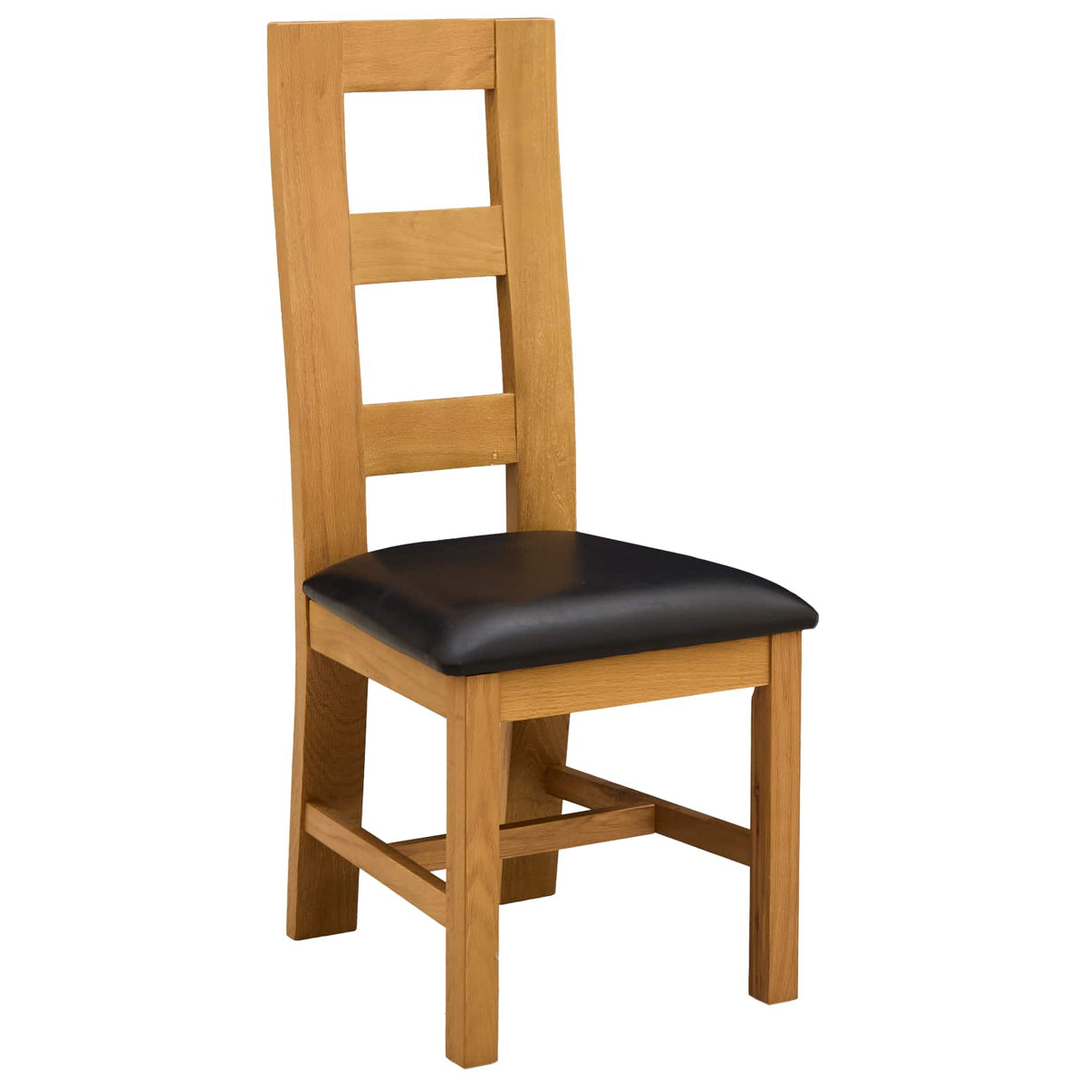 Silla De Comedor 2 Uds. Madera De Roble Sólido