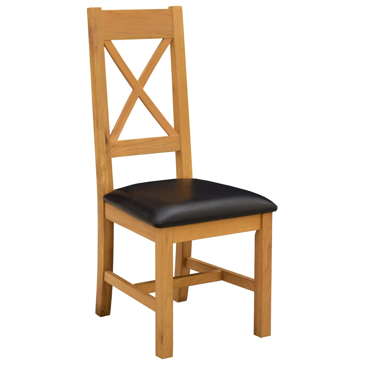 Silla De Comedor 2 Uds. Madera De Roble Sólido