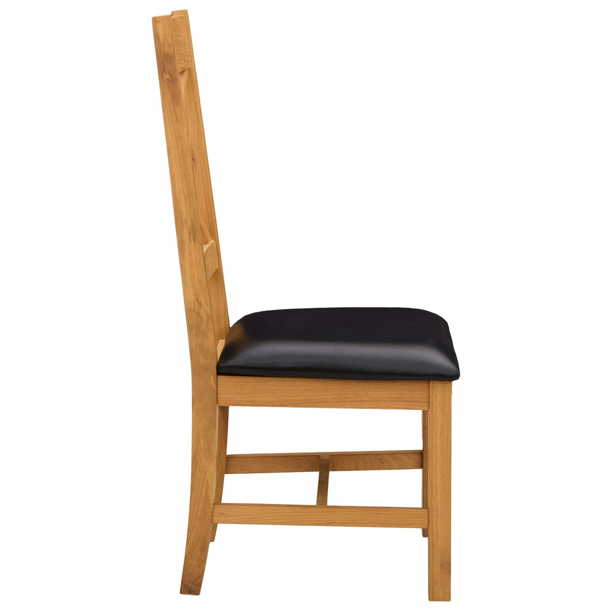 Silla De Comedor 2 Uds. Madera De Roble Sólido