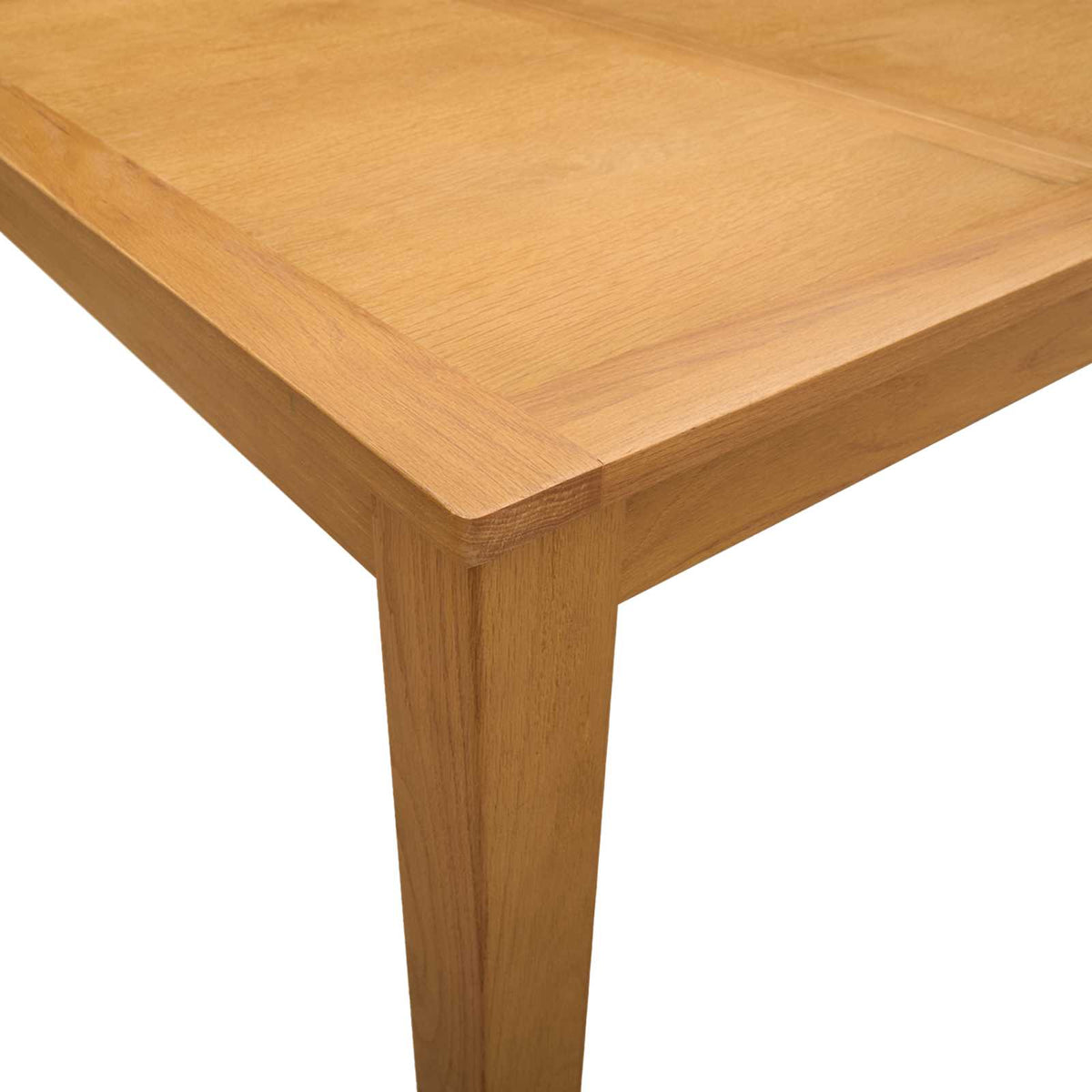 Mesa De Comedor Madera De Roble Sólido Natural