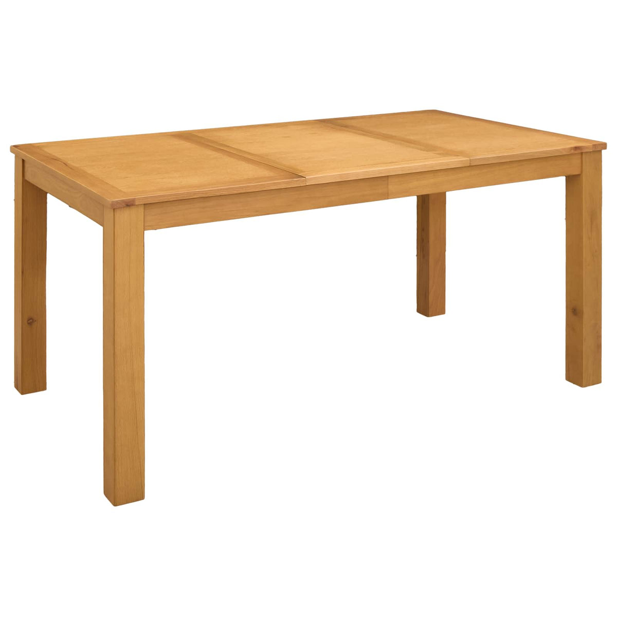 Mesa De Comedor Madera De Roble Sólido Natural
