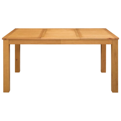 Mesa De Comedor Madera De Roble Sólido Natural