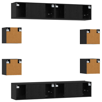 Conjunto De Mueble De Tv 8 Pcs 80 X 30 X 30 Cm