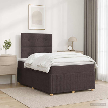 Cama Box Spring Con Colchón Tela