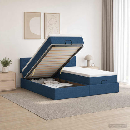 Estructura Cama Otomana Colchones Tela 200X200Cm