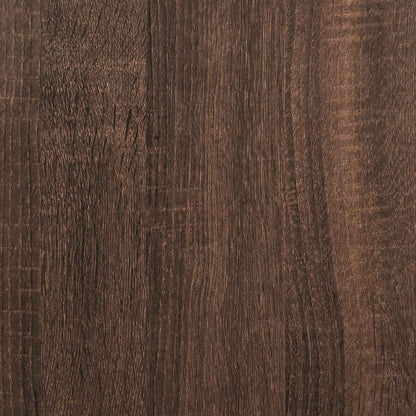 Mesa De Centro Madera Contrachapada Roble Marrón 60X44,5X45 Cm