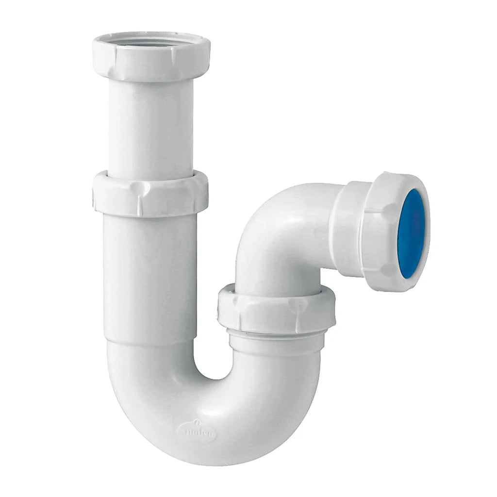 Sifón P horizontal Jimten lavabo/bidet 1 1/2" blanco Ø40mm S-31