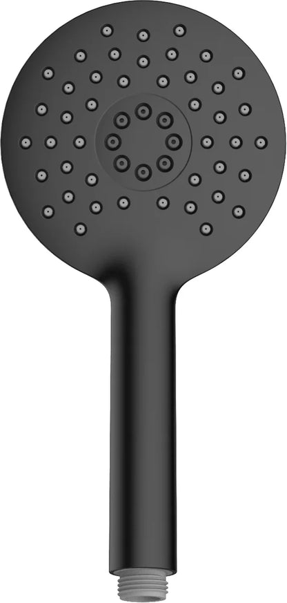 Columna de grifería para ducha monomando Stillo Hades negro rociador mural 2 vías Ø250mm maneral de 3 funciones moleteado