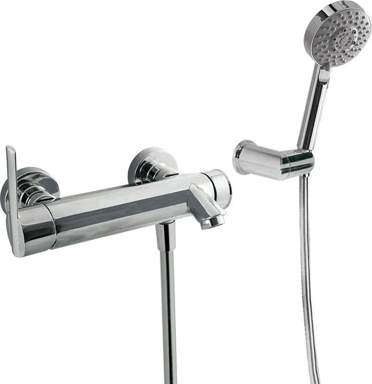 Grifería de baño ducha monomando Tres Lex-Tres maneta lateral cromo