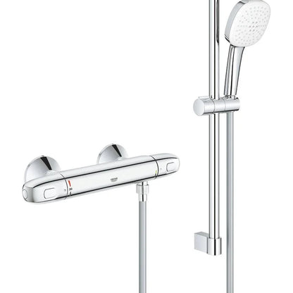 Columna de grifería para ducha termostático Grohe - Cromo